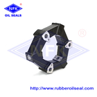 Black Flexible Shaft 30AS Fitting Rubber Coupling Spider For Excavator