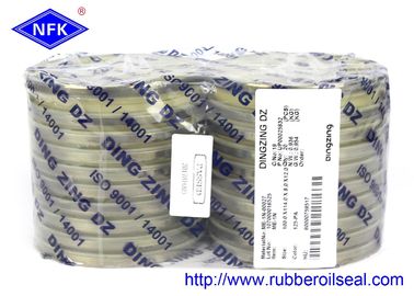 DINGZING Rubber Dust Seal  ME-1N 100×114×8 TPU/8L95+SPCC Beige 95A Heavy-Duty Dust Seal