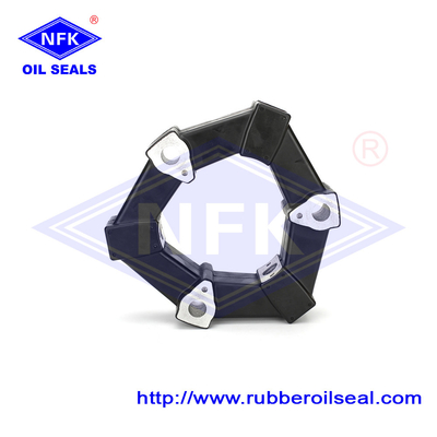 Black Flexible Shaft 30AS Fitting Rubber Coupling Spider For Excavator