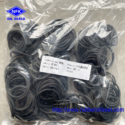 75FKM FPM Black Matte Rubber O Ring Wear Resistant Pressure Resistant