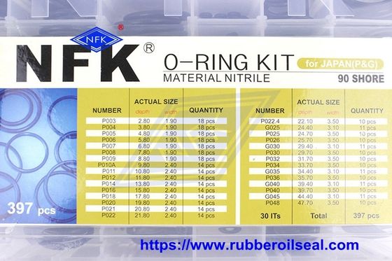 Standard FKM P G Metric O Ring Kit For Repairing